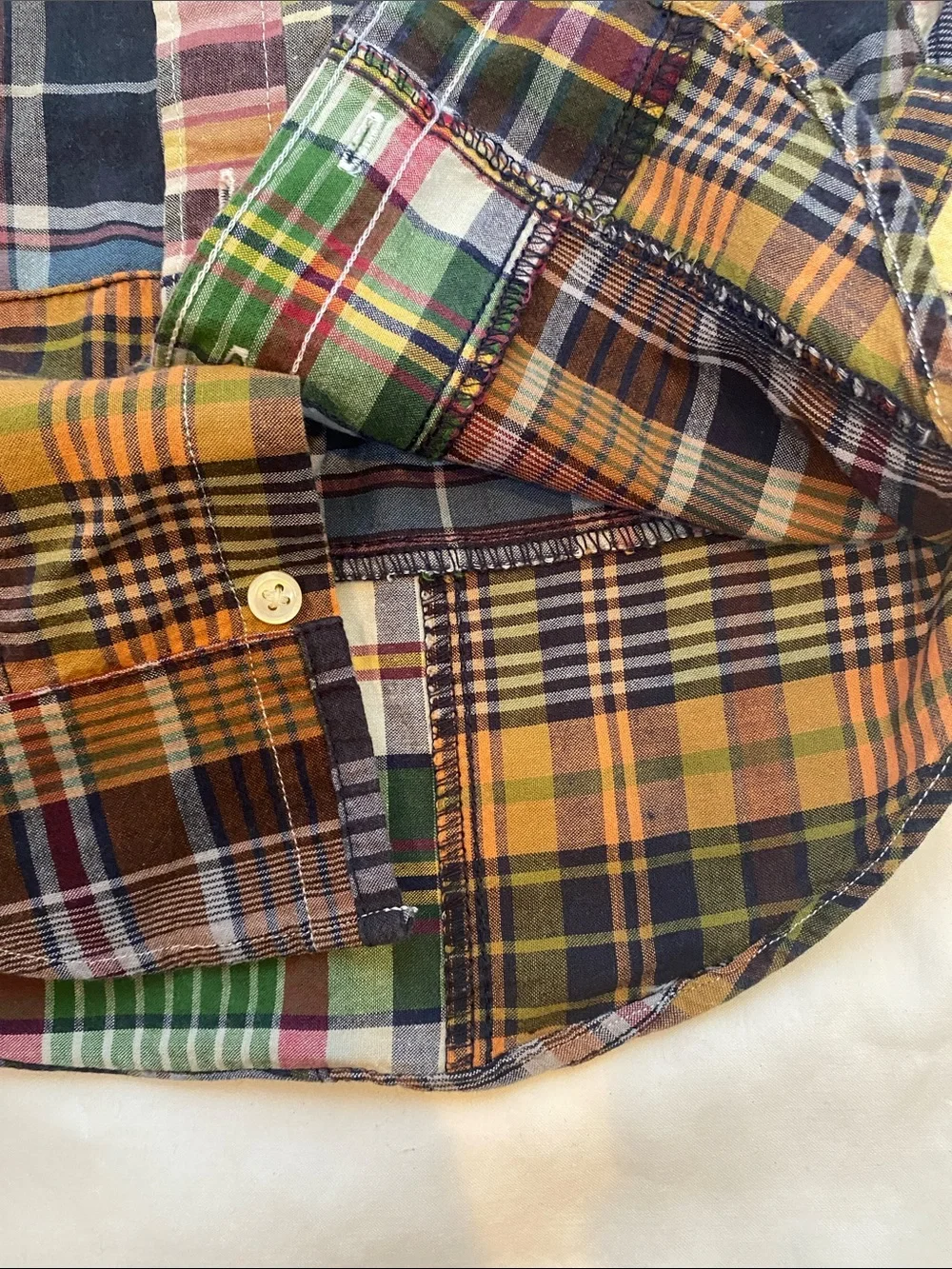 Ralph Lauren Kids Multicolor Patchwork Plaid Button-Down Shirt